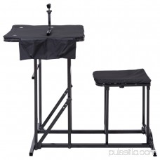 GHP Outdoor Portable and Lightweight Durable Foldable Large Shooting Table/Bench